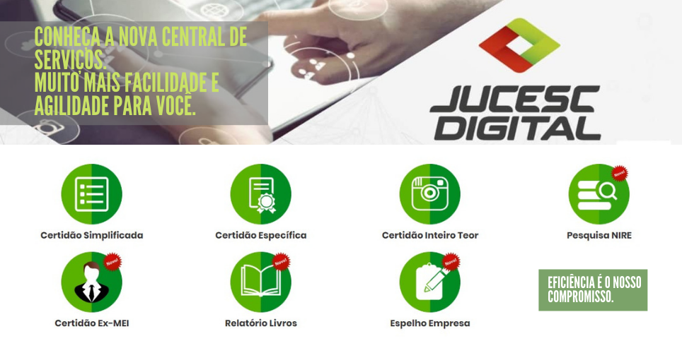 You are currently viewing JUCESC implanta uma nova Central de Serviços em seu site