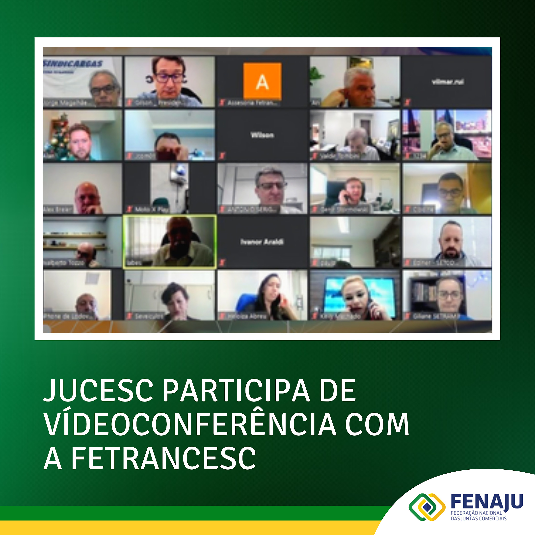 Read more about the article JUCESC participa de videoconferência com a FETRANCESC