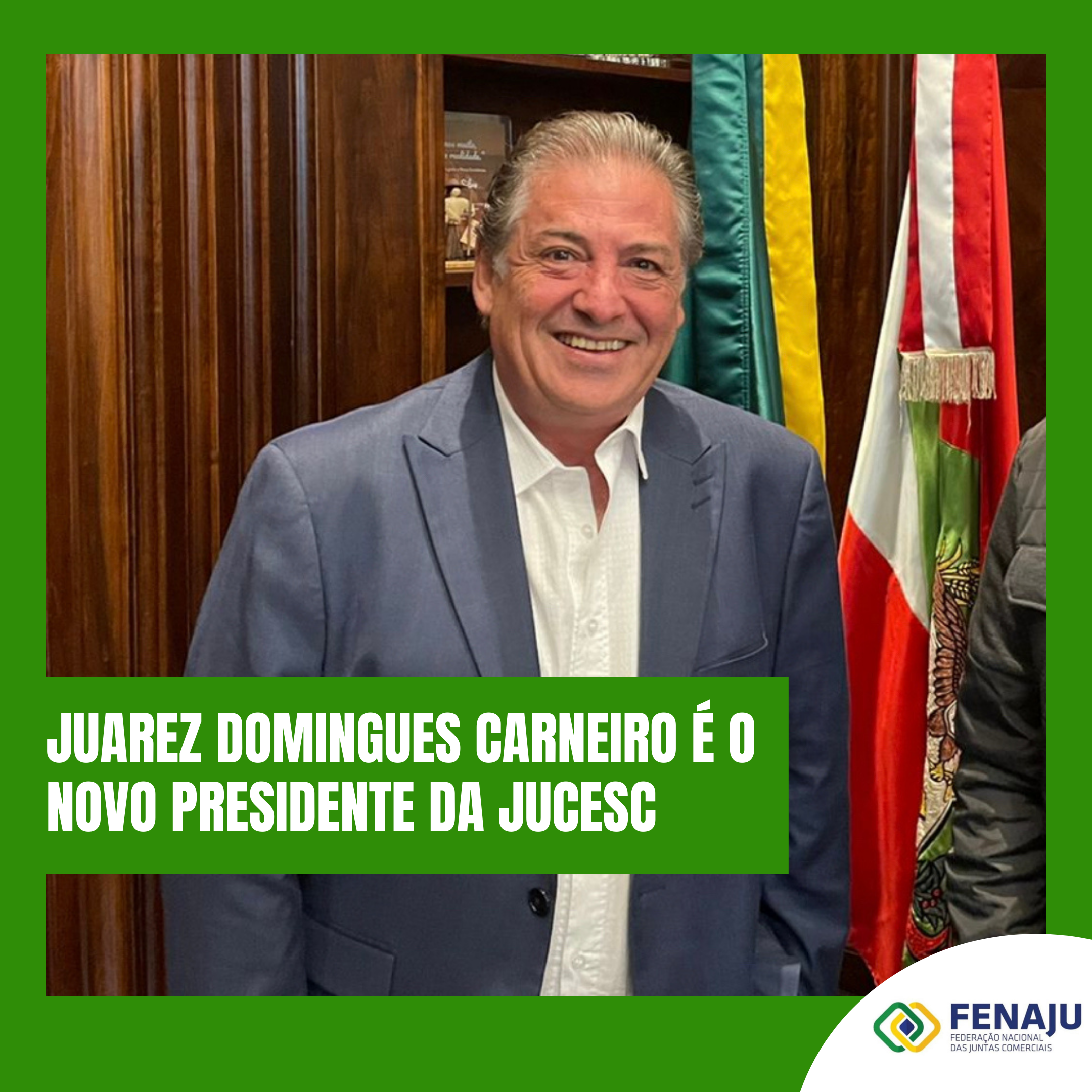 Read more about the article Juarez Domingues Carneiro é o nono presidente da Jucesc  