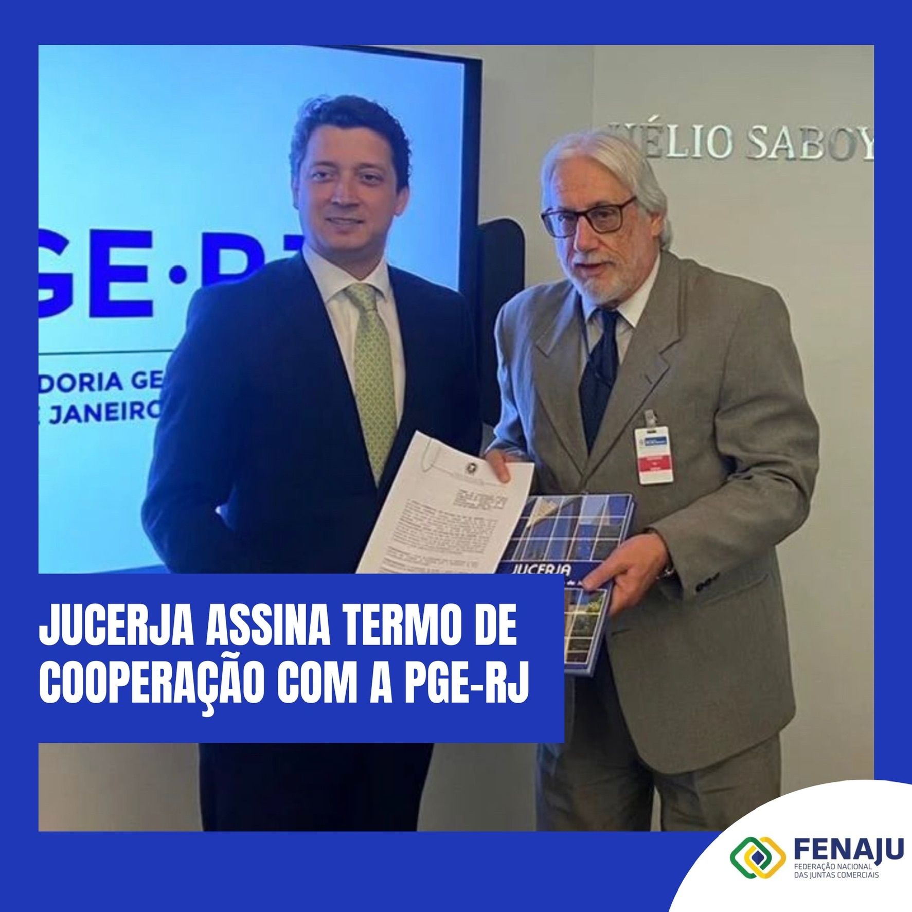 Read more about the article Jucerja assina termo de cooperação com a PGE-RJ
